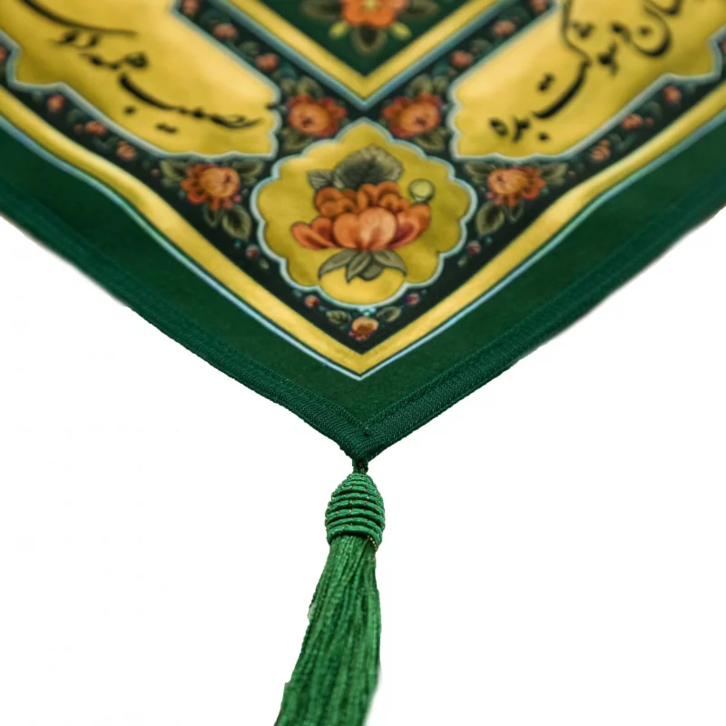 سفره گل و مرغ سبز