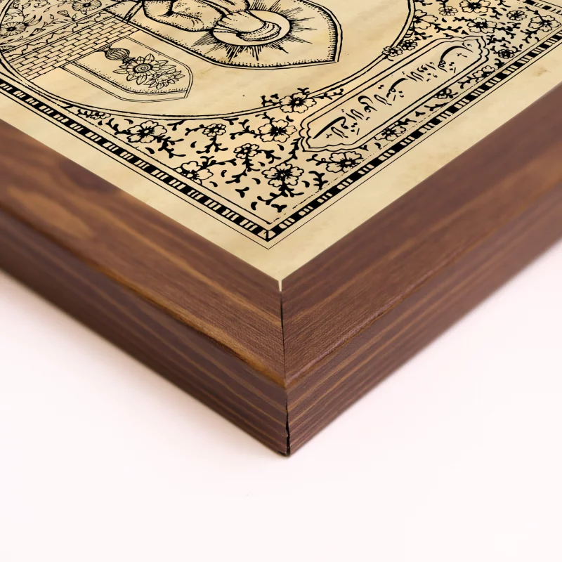 قاب چاپ سنگی امام علی (عمودی20*30)