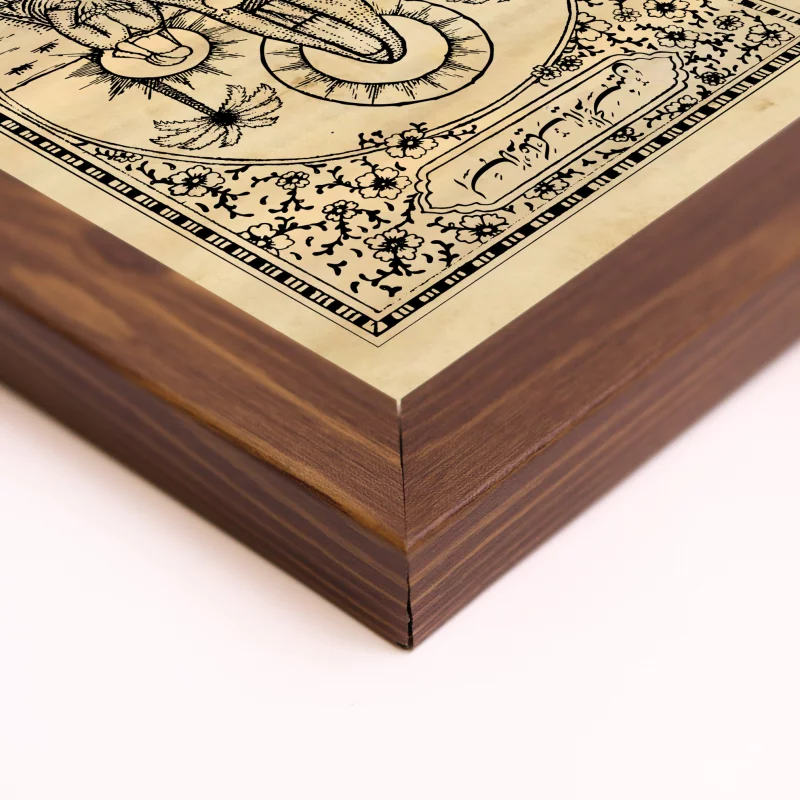 قاب چاپ سنگی حضرت زهرا (عمودی20*30)