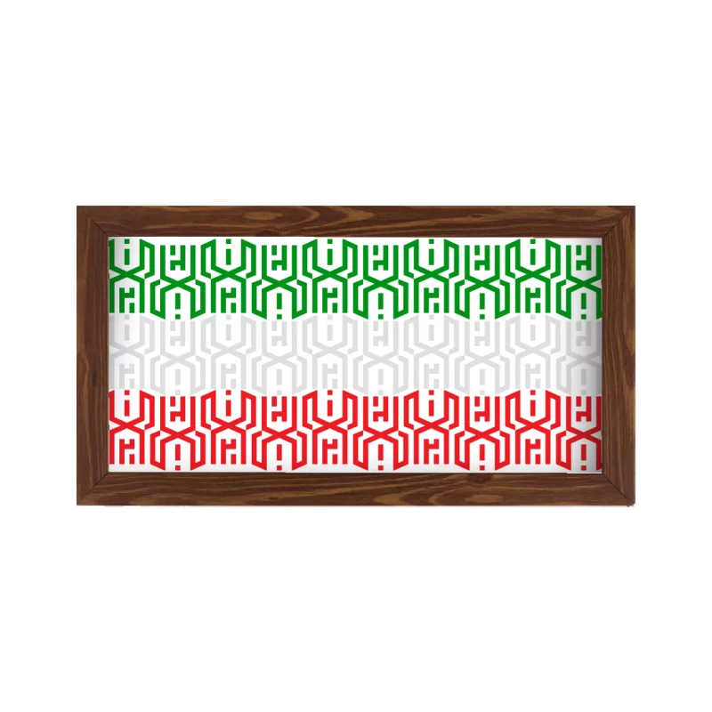 قاب ایران 07 افقی30*15طرح چوب