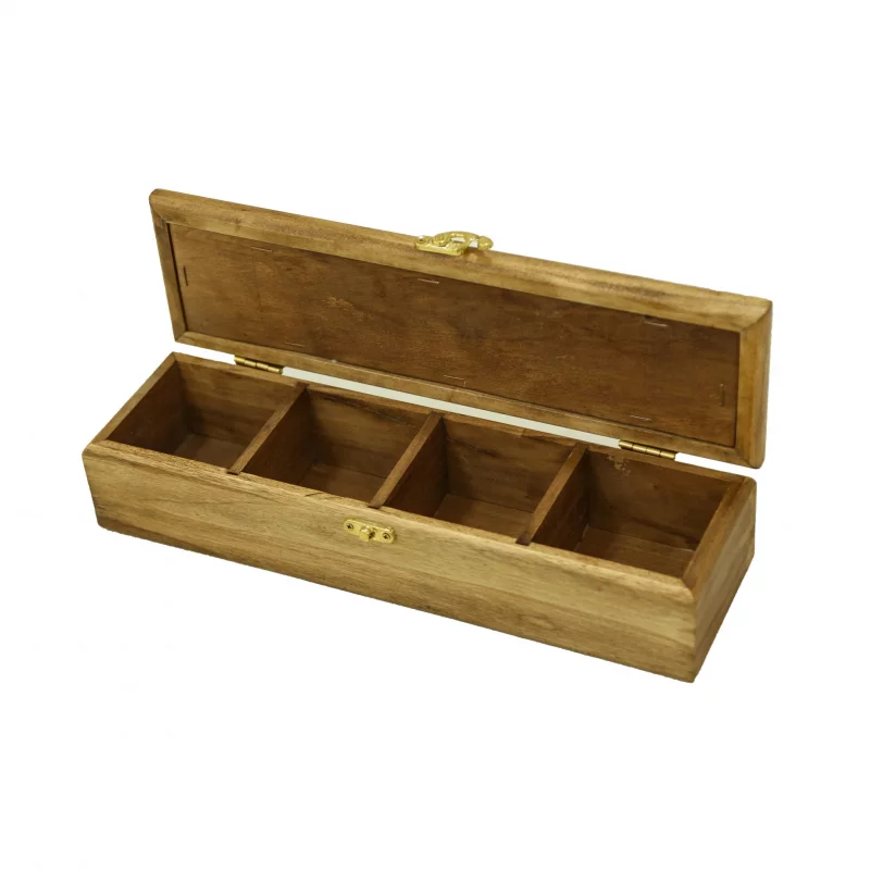 جعبه دمنوش چوب و زیلو 