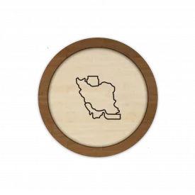 قاب دایره چوبی ایران 0015