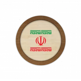 قاب چوبی دایره‌ای، ایران 0033
