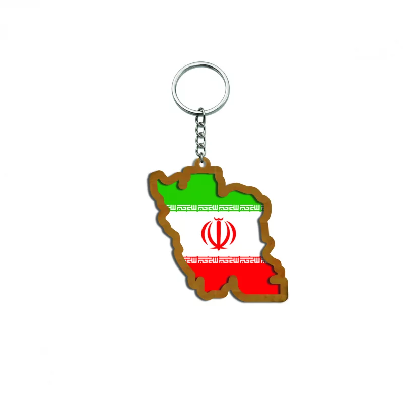 دسته  کلید چوبی نقشه ایران 03  4*4