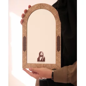 آینه دیواری چوبی تمثال امیرالمومنین کرم 18*30