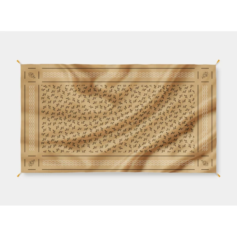 سفره مخمل زیتون  80*140