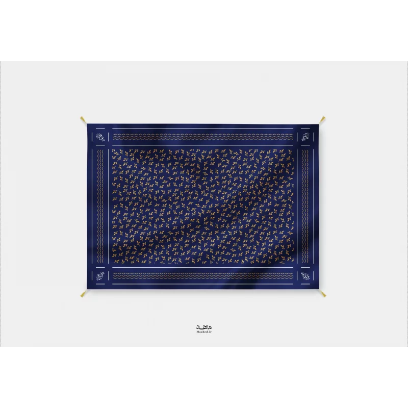 سفره مخمل زیتون  100*140