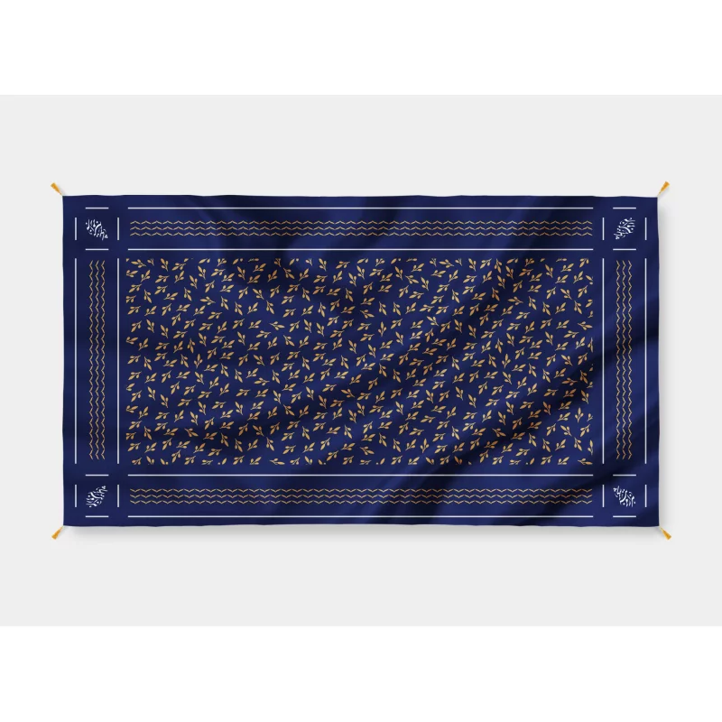 سفره مخمل زیتون  80*140