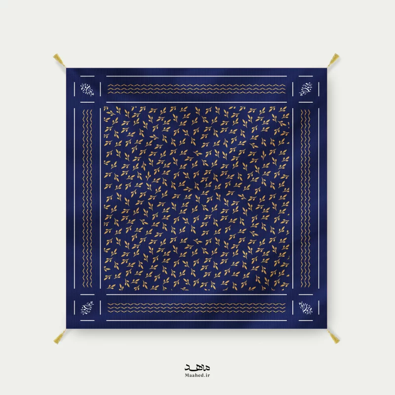 سفره مخمل زیتون  140*140