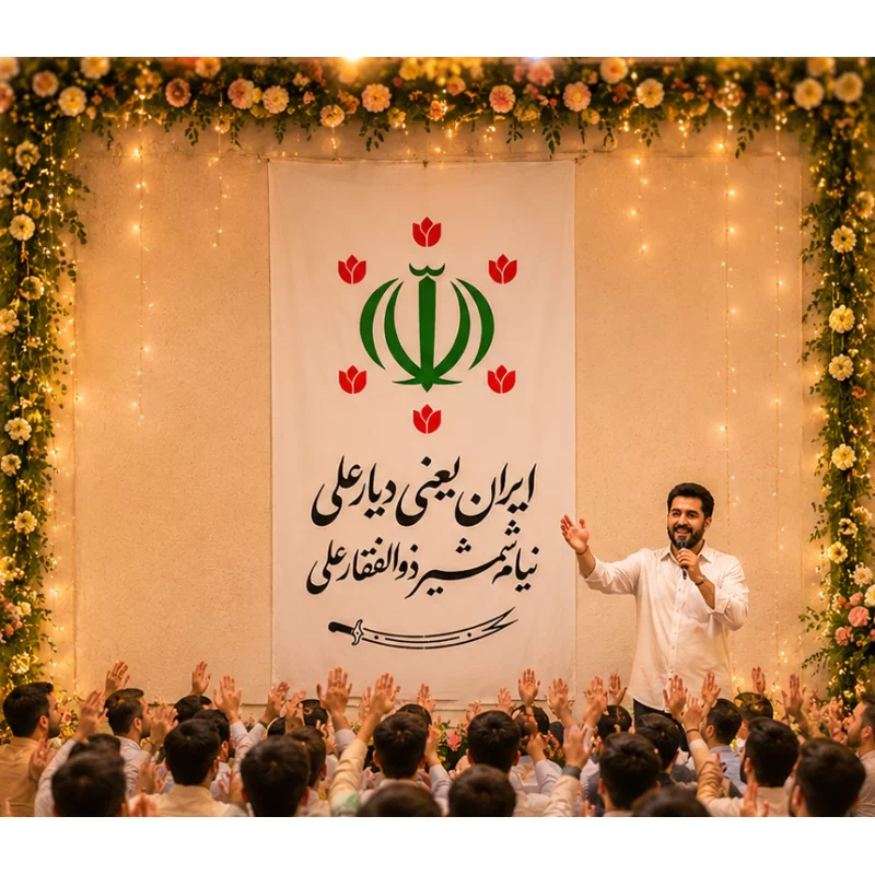 بیرق متقال دست نویس دیار علی   160*100