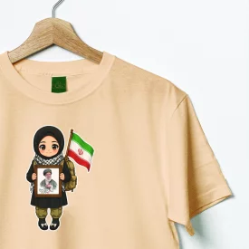تیشرت کودک پنبه نسل حسینی 01  کرمی