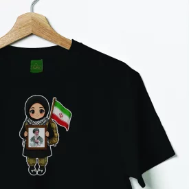 تیشرت کودک پنبه نسل حسینی 01  مشکی