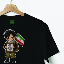تیشرت کودک پنبه نسل حسینی 02 مشکی