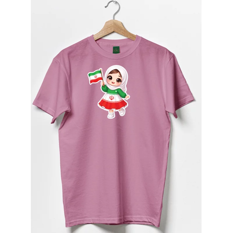 تیشرت کودک پنبه دختر ایران  یاسی