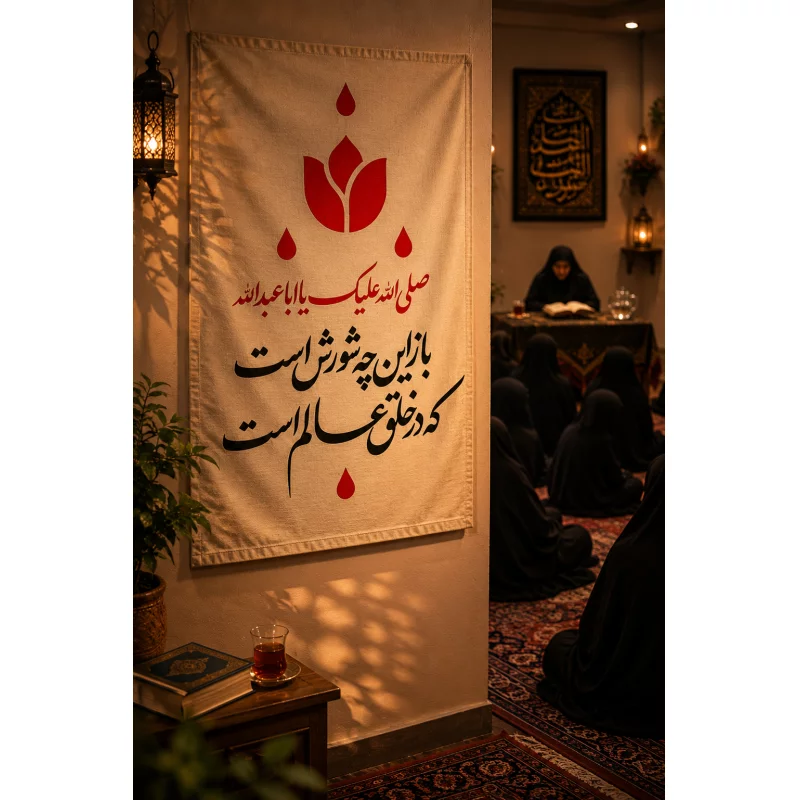 بیرق مخمل اقتصادی باز این چه شورش است   50*32