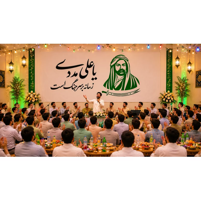 کتیبه مخمل اقتصادی زمانه   140*262