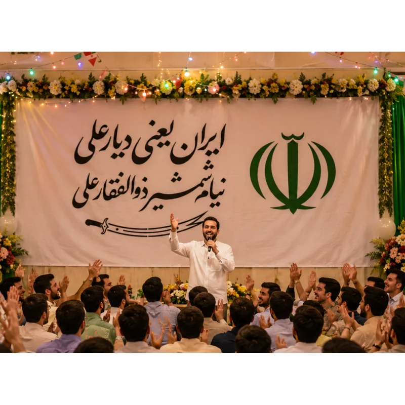 کتیبه مخمل اقتصادی دیار علی   140*262