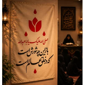 بیرق مخمل اقتصادی باز این چه شورش است   50*32
