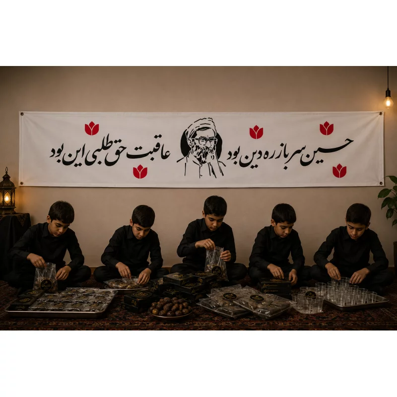 کتیبه مخمل اقتصادی حق طلبی   46*140