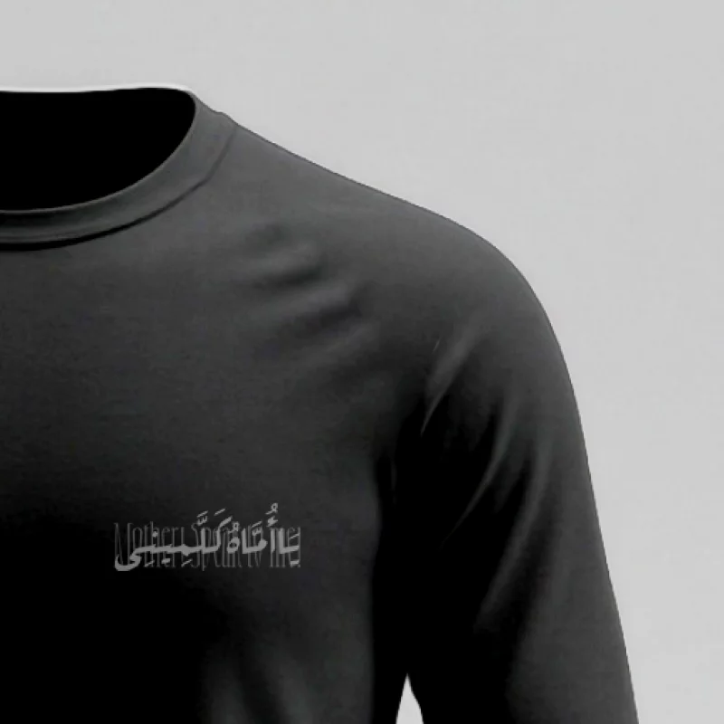 تیشرت استین بلند پنبه مادر با من سخن بگو  مشکی