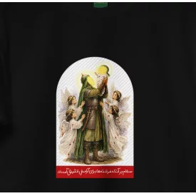 تیشرت کودک پنبه سلام بر علی اصغر مشکی