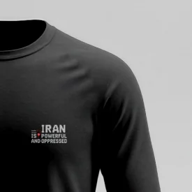 تیشرت استین بلند پنبه ایران جان 03 مشکی