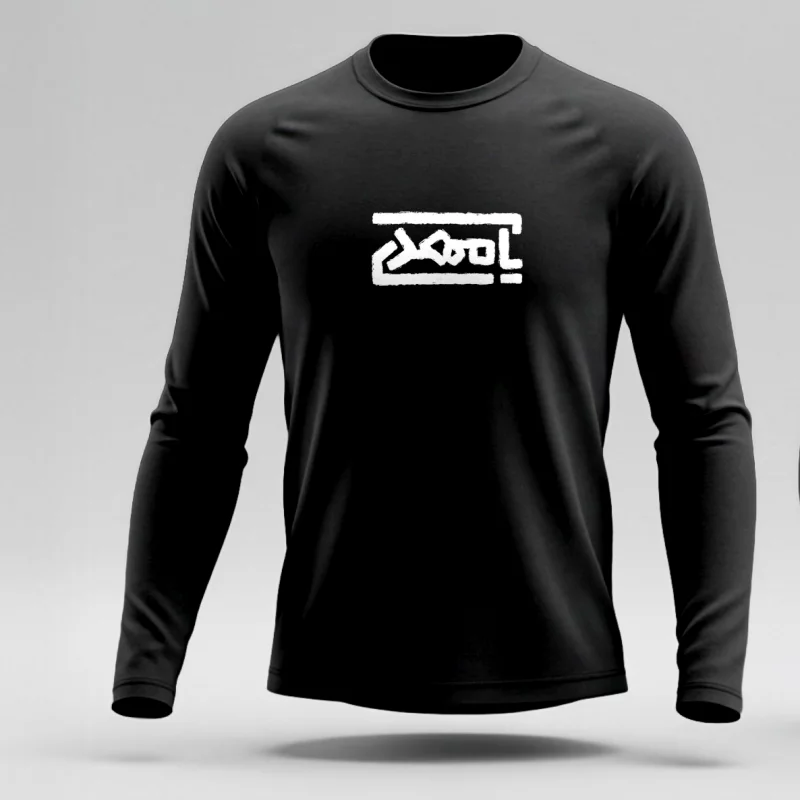 تیشرت استین بلند پنبه یا مهدی 01 مشکی