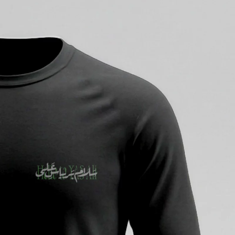 تیشرت استین بلند پنبه یاس علی 05 مشکی