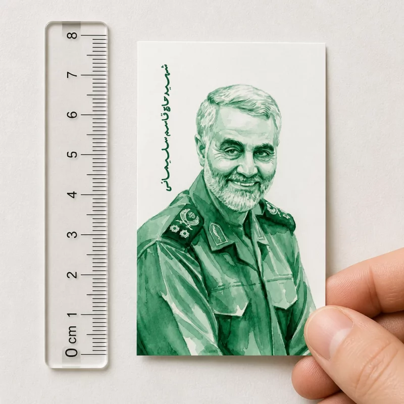 haj qasem sticker scale