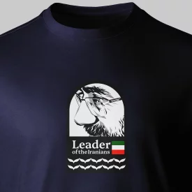 تیشرت پنبه رهبرِ ایران سرمه‌ای
