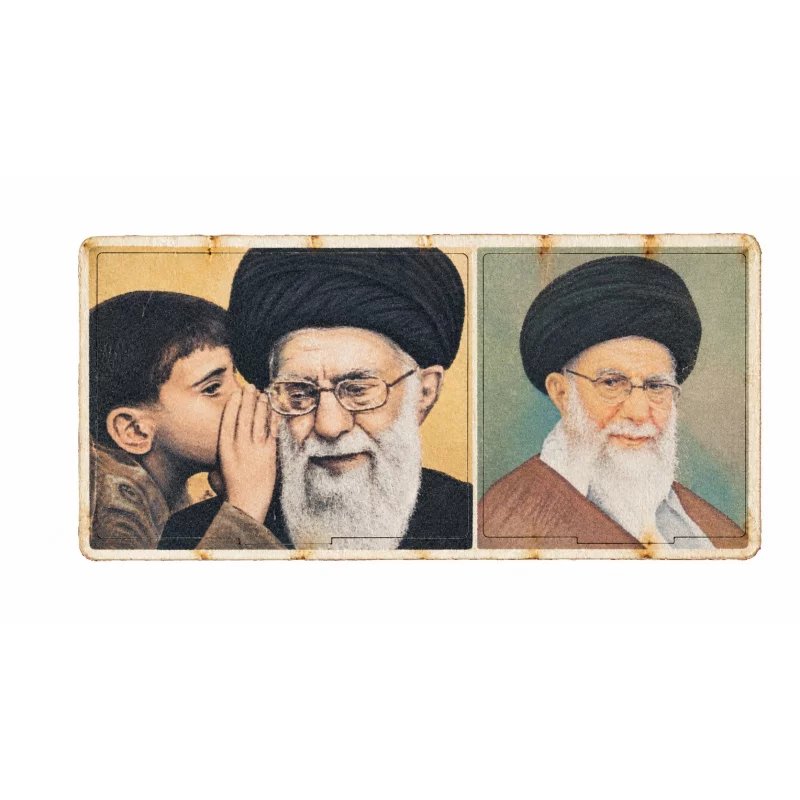استند چوبی رومیزی تصویر رهبر شهید