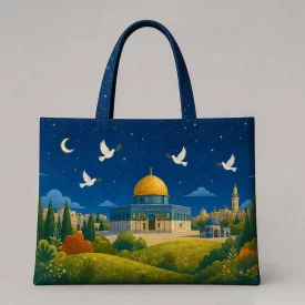 کیسه خرید مخمل القدس لنا 30×40 افقی