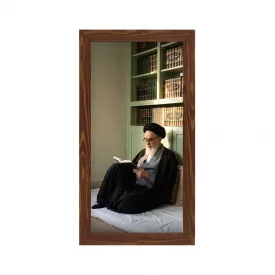 قاب پی‌وی‌سی امام خمینی _ مکتب 15×30 عمودی